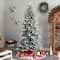 8.5ft. Pre-Lit Flocked Manchester Spruce Artificial Christmas Tree, Warm White Lights